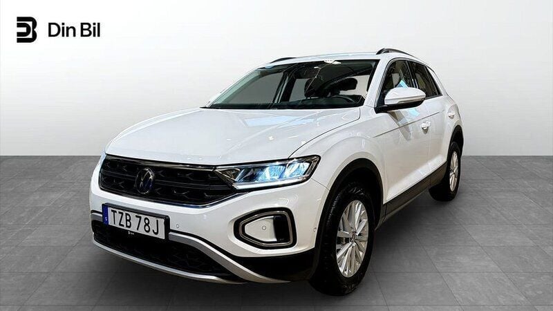 Vit (pure white) Begagnad 2022 VW T-Roc Life SUV | 244 900 kr (Marknadspris) - Bild 1/4
