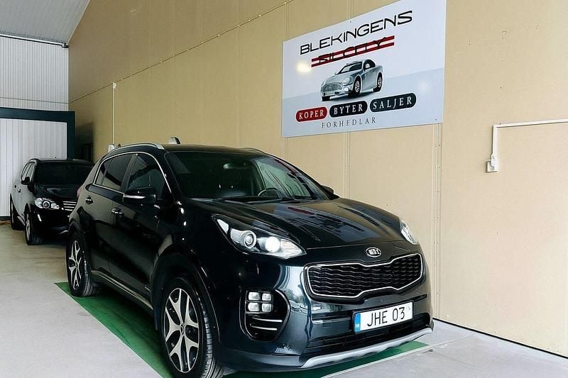 Svart Begagnad 2016 Kia Sportage GT-Line SUV | 189 900 kr (Marknadspris) - Bild 1/4