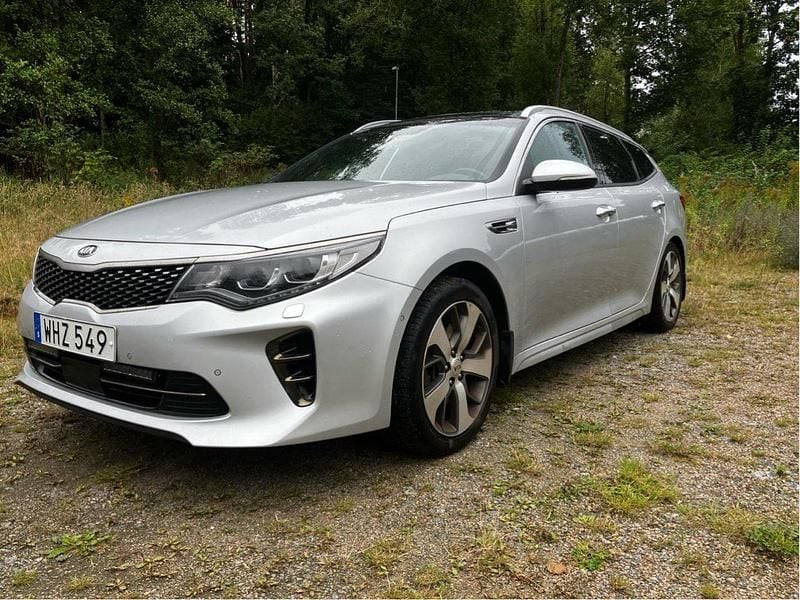 Grå Begagnad 2018 Kia Optima GT-Line Kombi | 175 000 kr (Marknadspris) - Bild 1/4
