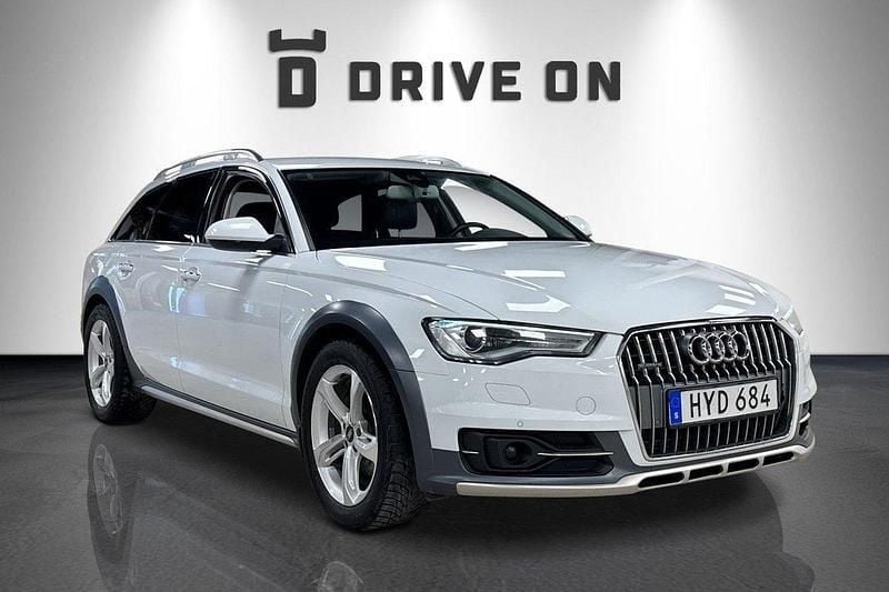 Vit Begagnad 2015 Audi A6 Allroad Sport Kombi | 159 900 kr (Marknadspris) - Bild 1/4