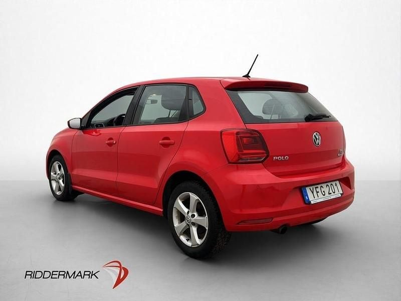Begagnad VW Polo 90 HK (66 kW) 2016 Röd Halvkombi