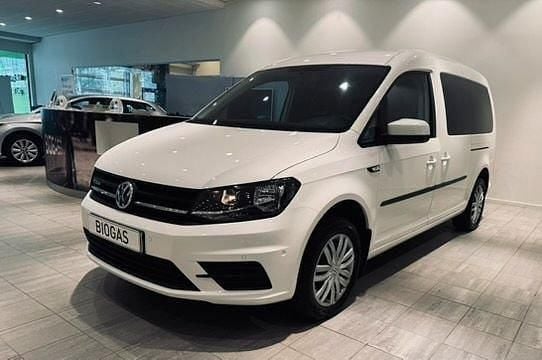 Vit Begagnad 2019 VW Caddy Maxi Life Life Minibuss | 199 900 kr - Bild 1/4