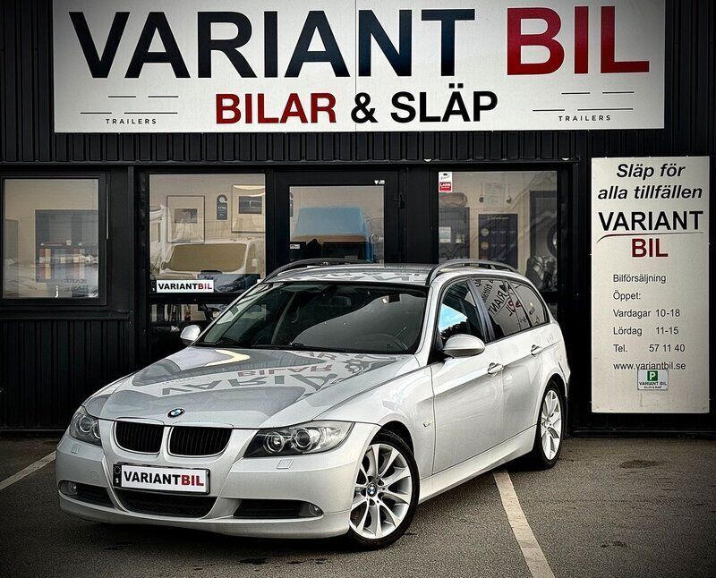 Ljusgrå (grå) Begagnad 2008 BMW 320 Comfort Edition Kombi | 64 900 kr (Marknadspris) - Bild 1/4