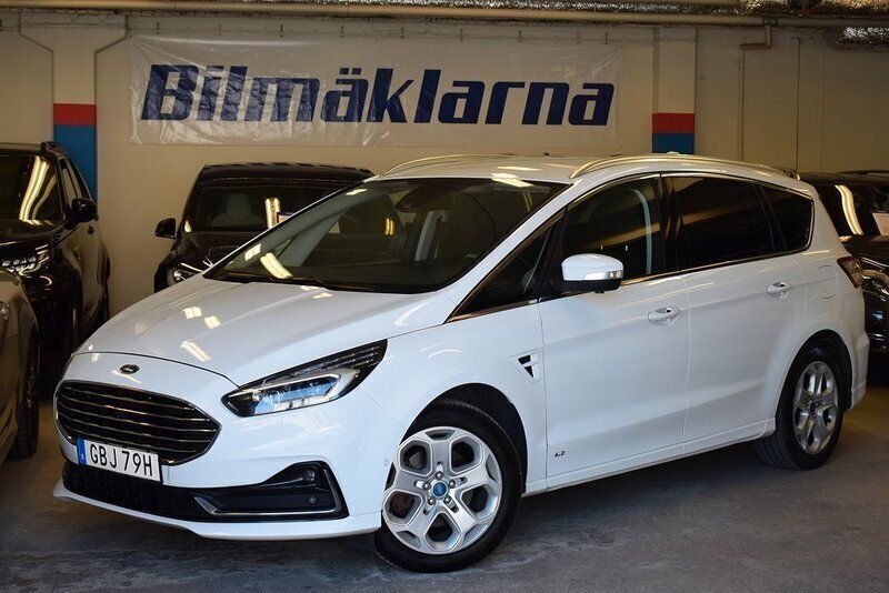 Vit Begagnad 2019 Ford S-MAX S Minibuss | 279 000 kr (Lite dyr) - Bild 1/4