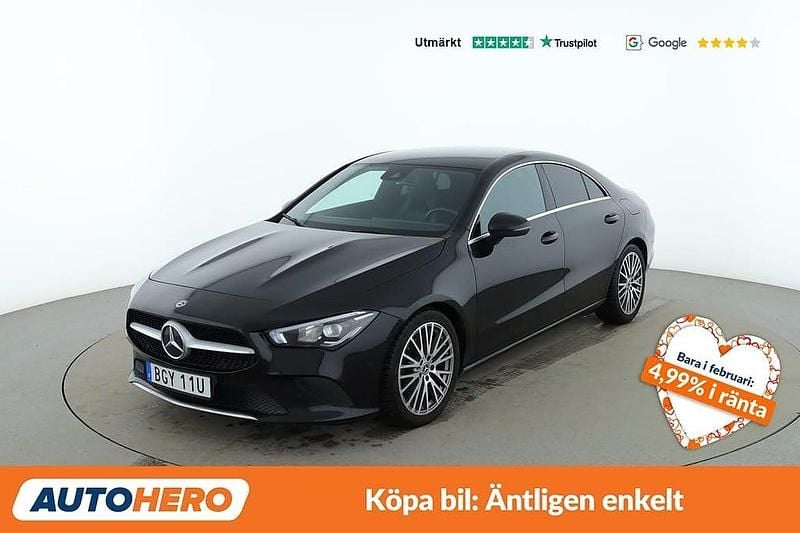 Begagnad Mercedes CLA200 Progressive 151 HK (111 kW) 2019 Svart Sedan