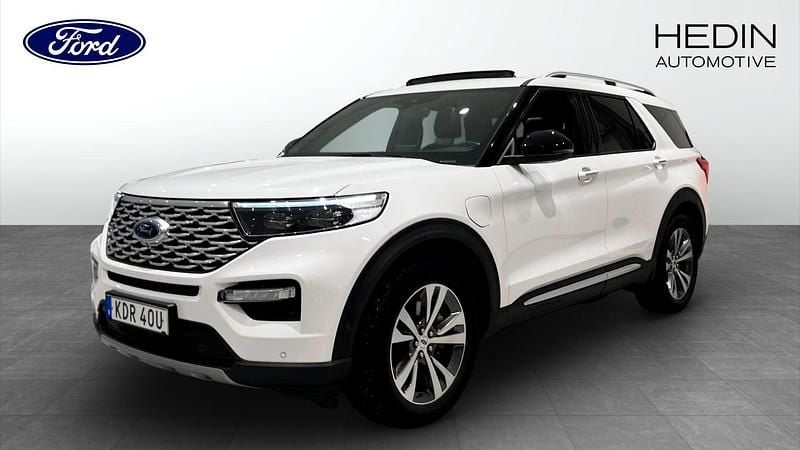 Vit (white) Begagnad 2020 Ford Explorer SUV | 429 000 kr (Marknadspris) - Bild 1/4