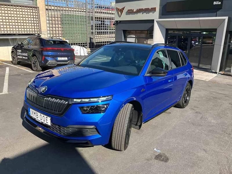 Blå Begagnad 2022 Skoda Kamiq Monte Carlo SUV | 236 900 kr (Marknadspris) - Bild 1/1
