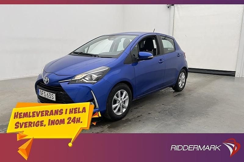 Blå Begagnad 2019 Toyota Yaris Hybrid Active Halvkombi | 149 800 kr (Bra pris) - Bild 1/3