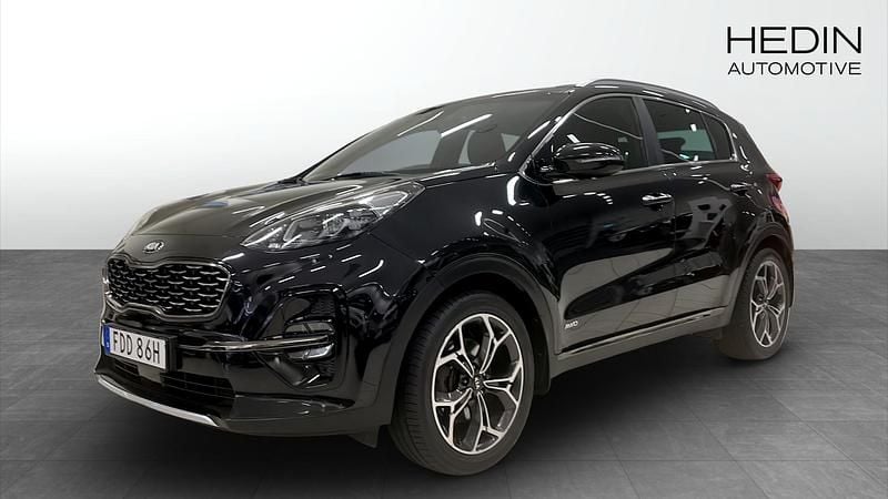 Svart (black) Begagnad 2019 Kia Sportage GT-Line SUV | 199 900 kr (Marknadspris) - Bild 1/4