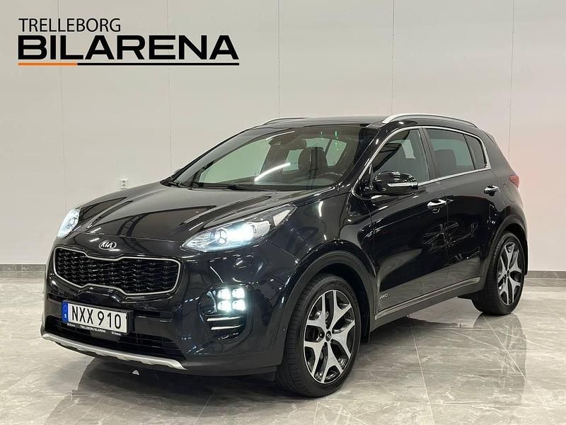Svart (svart metallic) Begagnad 2016 Kia Sportage GT-Line SUV | 169 900 kr (Marknadspris) - Bild 1/4
