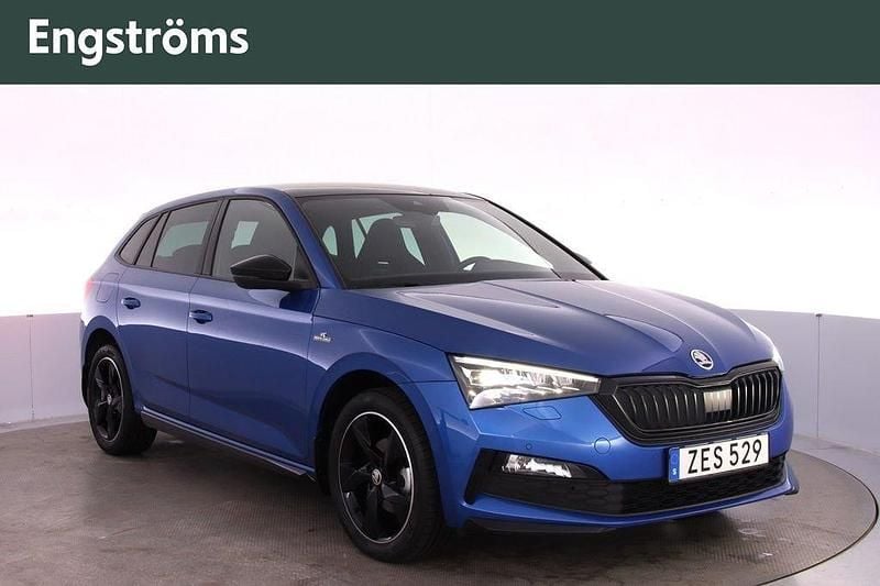 Blå Begagnad 2021 Skoda Scala Monte Carlo Halvkombi | 189 000 kr (Bra pris) - Bild 1/4