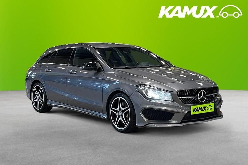Mörkgrå (grå) Begagnad 2016 Mercedes CLA220 AMG Sedan | 189 700 kr (Marknadspris) - Bild 1/3