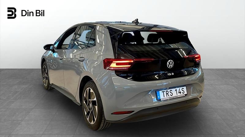 Begagnad VW ID.3 Pro 150 kW (204 HK) 2022 Moonstone grey black Halvkombi