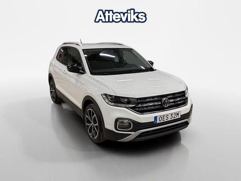 Vit Begagnad 2019 VW T-Cross SUV | 189 900 kr (Marknadspris) - Bild 1/4