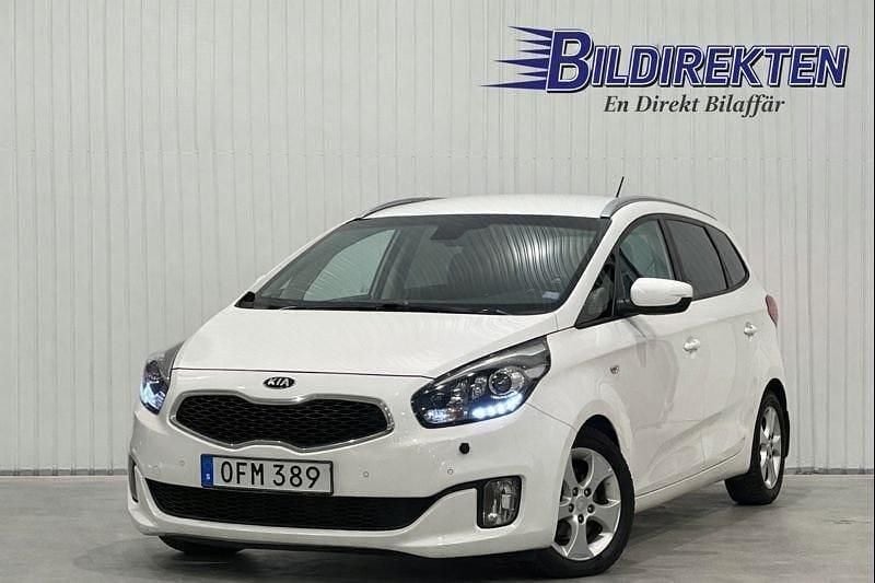 Vit Begagnad 2016 Kia Carens Minibuss | 114 900 kr (Marknadspris) - Bild 1/4