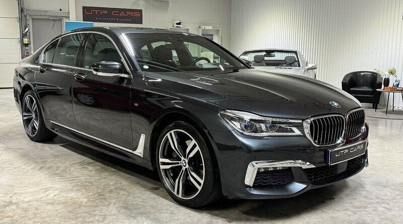 Grå Begagnad 2016 BMW 740L M Sport Sedan | 565 800 kr - Bild 1/4