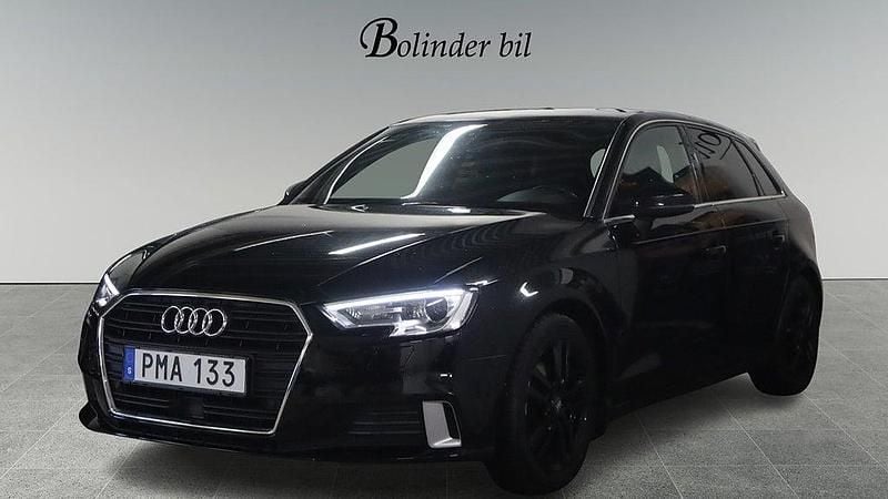 Begagnad Audi A3 Sportback Proline 150 HK (110 kW) 2017 Svart Halvkombi