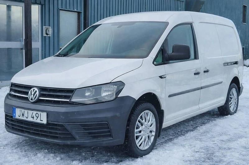 Vit Begagnad 2019 VW Caddy Maxi Minibuss | 129 800 kr (Superpris) - Bild 1/4