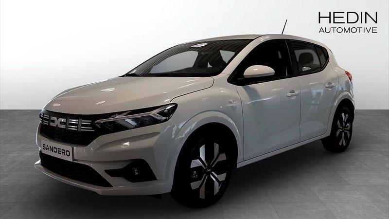 Vit (white) Ny 2025 Dacia Sandero Expression Halvkombi | 219 900 kr (Marknadspris) - Bild 1/4