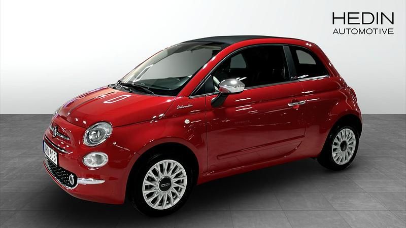 Röd (red) Begagnad 2022 Fiat 500C Dolcevita Cab | 139 900 kr (Bra pris) - Bild 1/4