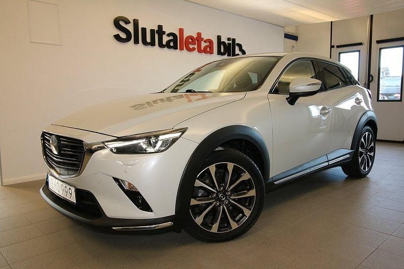 Vit (ceramic metallic) Begagnad 2019 Mazda CX-3 SUV | 229 900 kr (Marknadspris) - Bild 1/4
