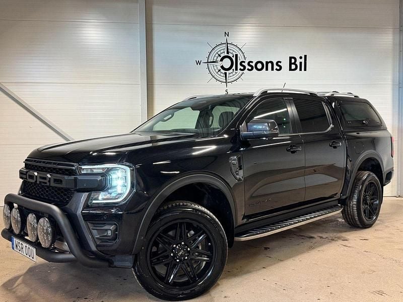 Svart Begagnad 2024 Ford Ranger Wildtrack Pickup | 699 900 kr (Bra pris) - Bild 1/4