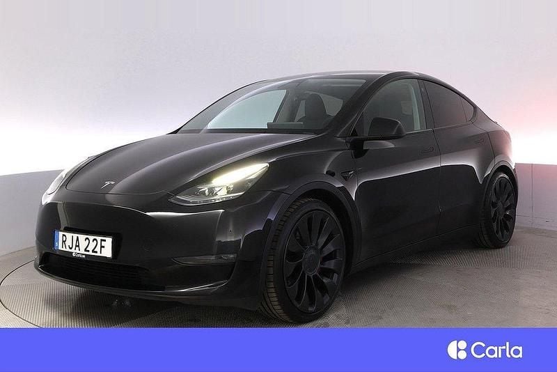 Svart Begagnad 2023 Tesla Model Y Performance SUV | 464 900 kr - Bild 1/4