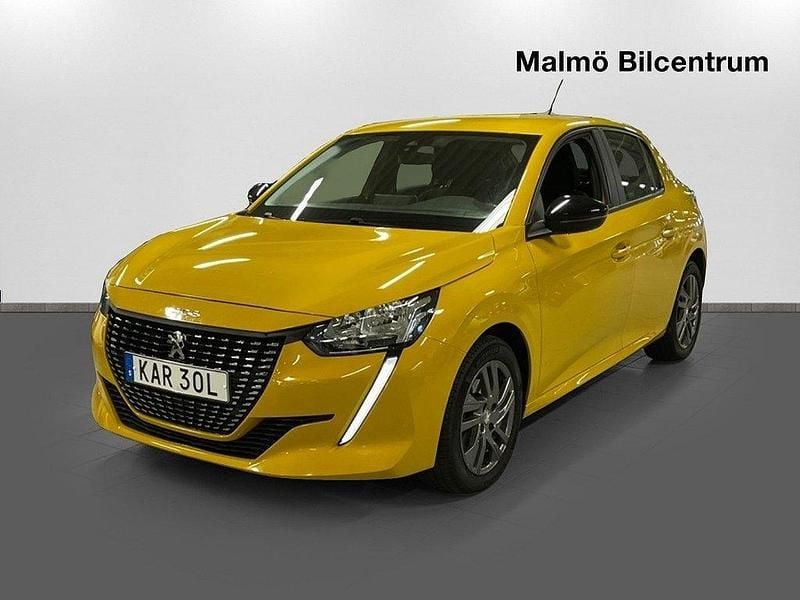 Gul Begagnad 2022 Peugeot 208 Active Halvkombi | 189 900 kr (Marknadspris) - Bild 1/4