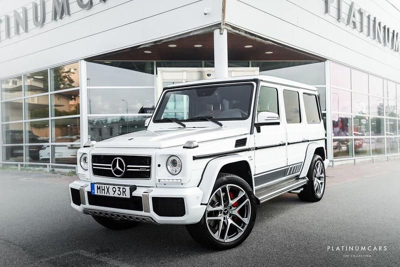 Vit Begagnad 2018 Mercedes G63 AMG Exclusive SUV | 999 000 kr - Bild 1/4
