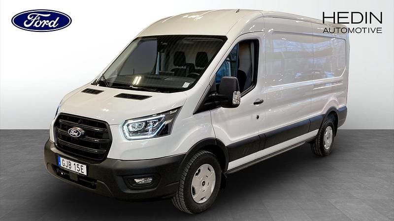 Ny Ford Transit 2026 Vit Halvkombi