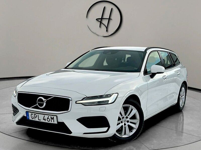 Vit Begagnad 2019 Volvo V60 SE Kombi | 240 000 kr (Marknadspris) - Bild 1/4