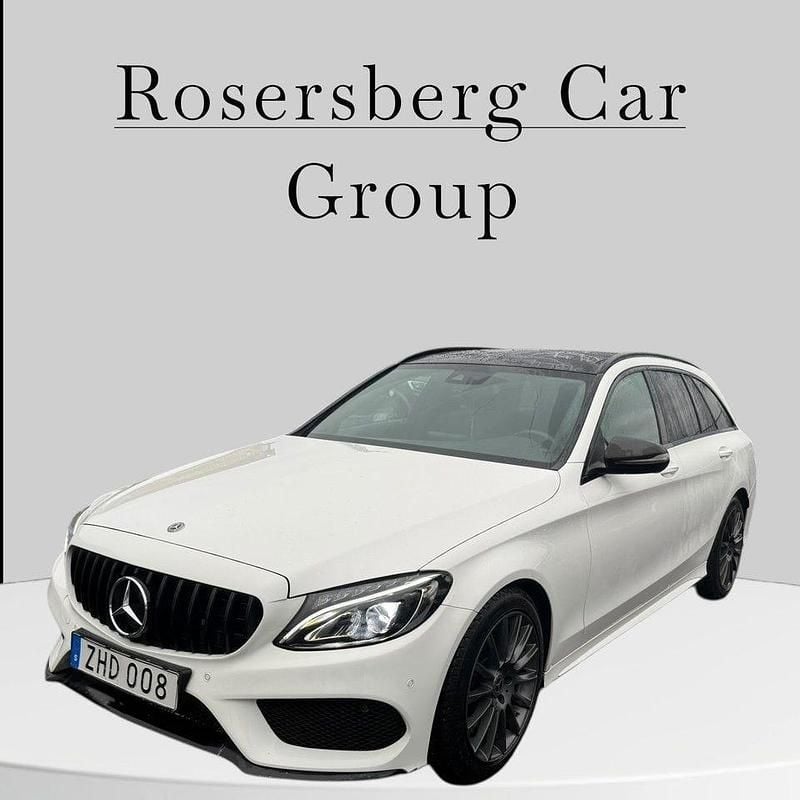 Vit Begagnad 2018 Mercedes C220 AMG Kombi | 259 900 kr (Marknadspris) - Bild 1/4