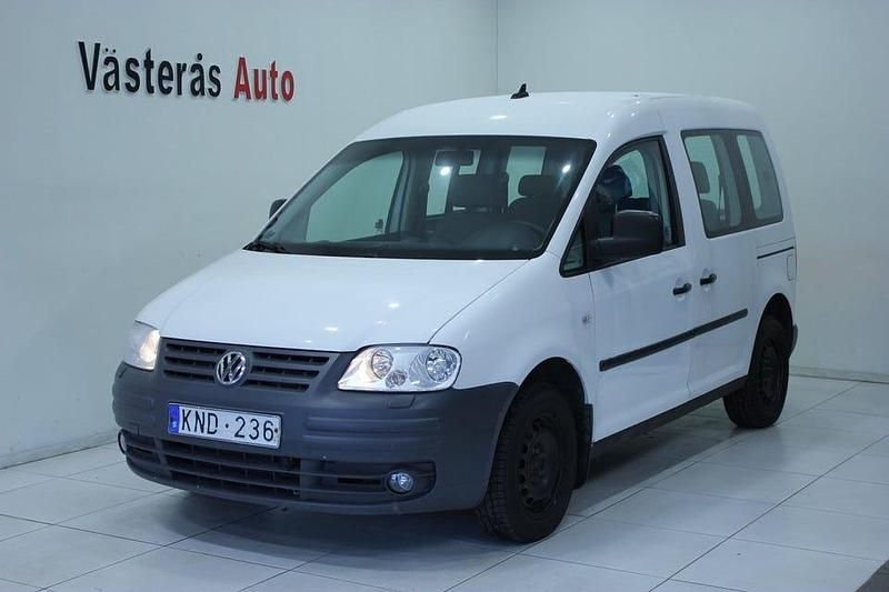 Vit Begagnad 2009 VW Caddy Minibuss | 69 900 kr (Dyr) - Bild 1/4