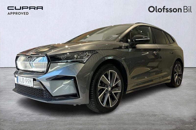 Grå Begagnad 2022 Skoda Enyaq iV SUV | 399 900 kr (Marknadspris) - Bild 1/4