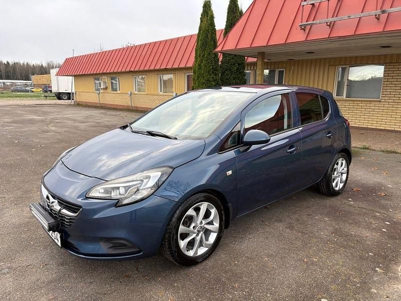 Blå Begagnad 2016 Opel Corsa Enjoy Halvkombi | 73 800 kr (Marknadspris) - Bild 1/4