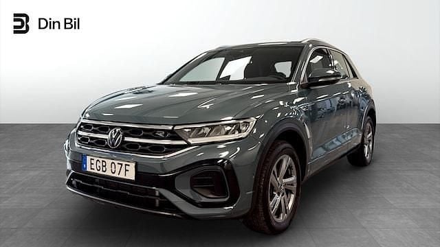 Mörkblå Begagnad 2023 VW T-Roc R-line SUV | 359 900 kr (Marknadspris) - Bild 1/4