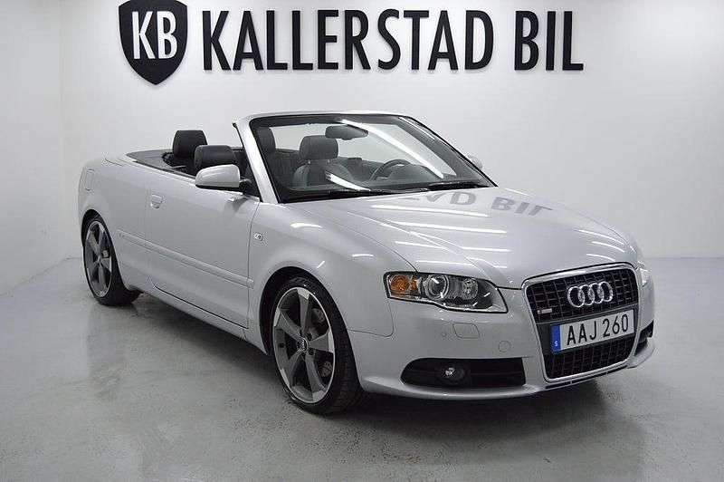 Begagnad Audi A4 Cabriolet S-Line 163 HK (119 kW) 2007 Silver Cab