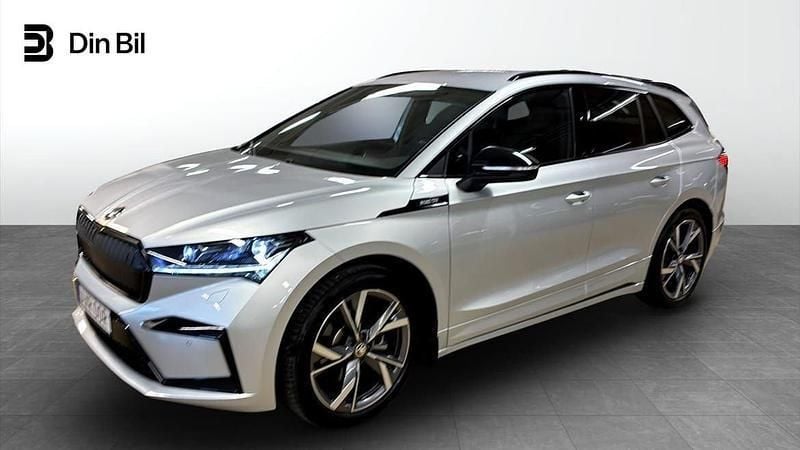 Silver Begagnad 2022 Skoda Enyaq iV SportLine SUV | 409 500 kr (Lite dyr) - Bild 1/4