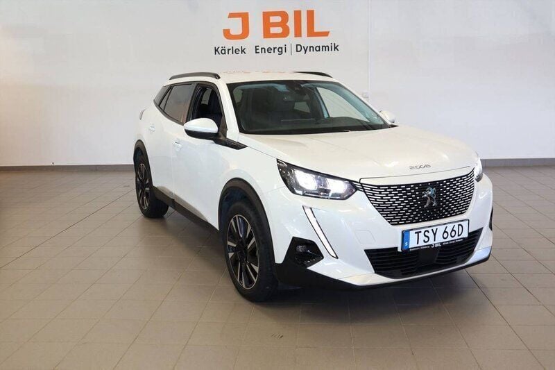 Vit Begagnad 2021 Peugeot e-2008 Allure SUV | 169 900 kr (Marknadspris) - Bild 1/4