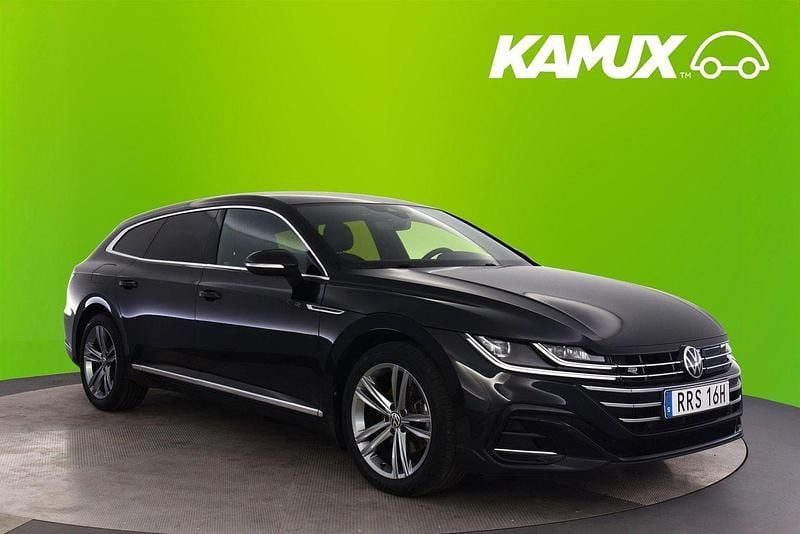 Svart Begagnad 2021 VW Arteon R-line Kombi | 289 800 kr (Marknadspris) - Bild 1/3