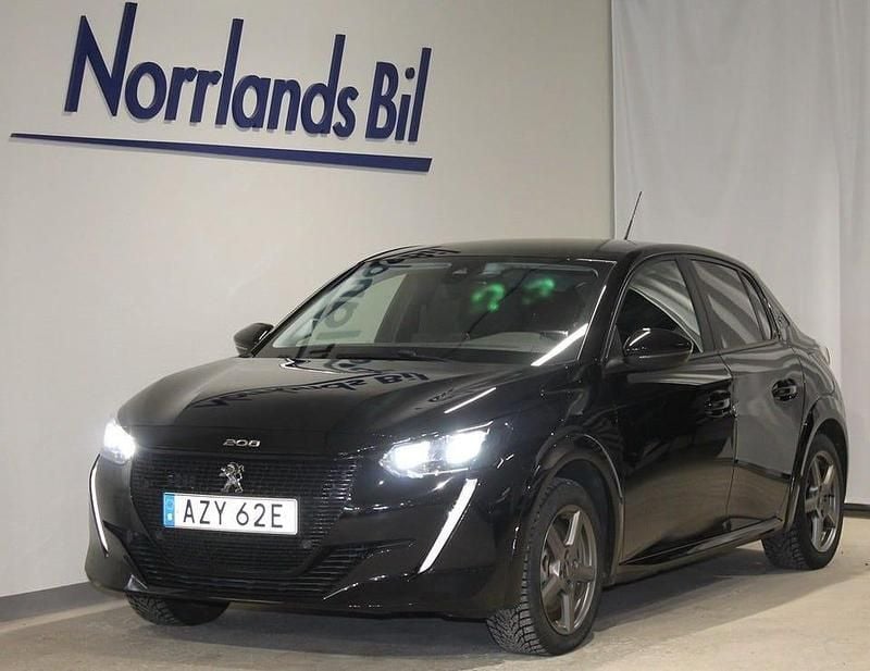 Perla nera black Begagnad 2021 Peugeot e-208 Active Halvkombi | 167 900 kr (Marknadspris) - Bild 1/4