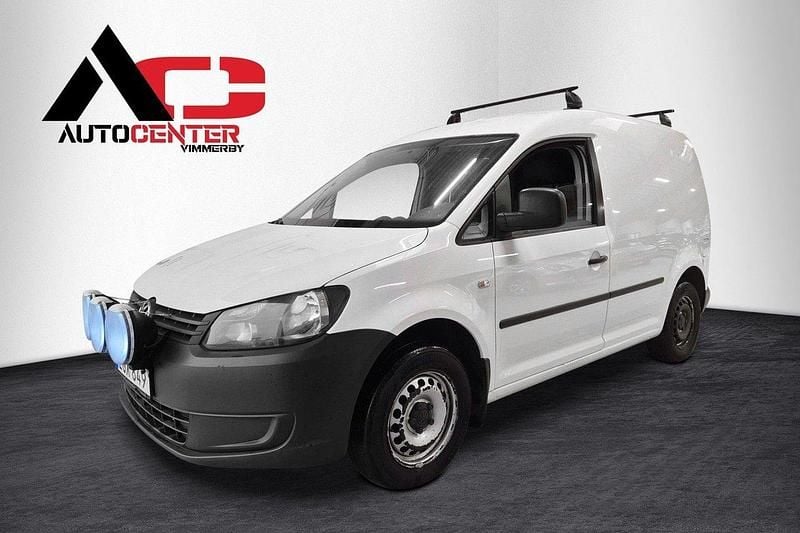 Vit Begagnad 2014 VW Caddy Minibuss | 59 800 kr (Bra pris) - Bild 1/4