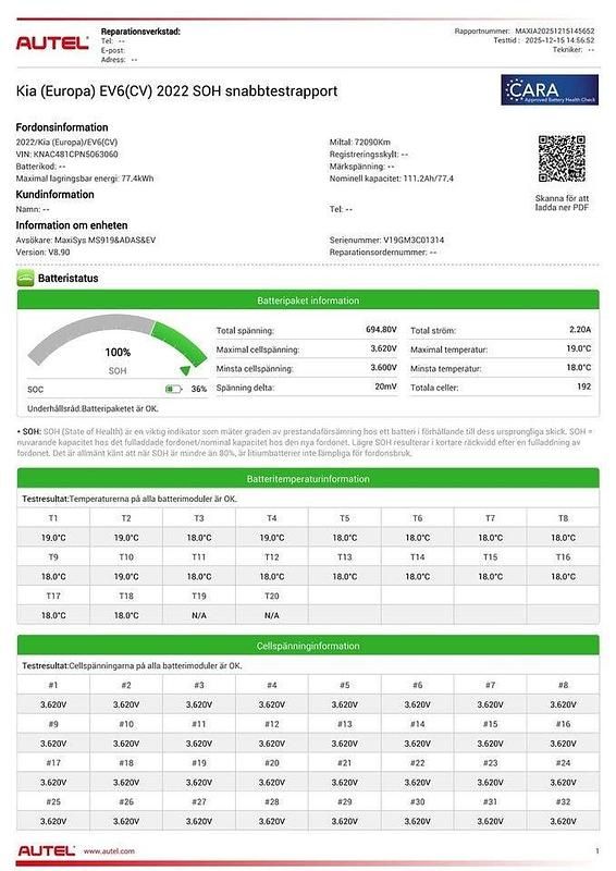 Begagnad Kia EV6 GT-Line 239 kW (325 HK) 2022 Svart SUV