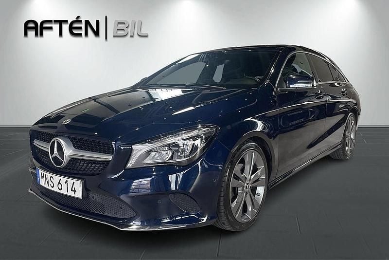 Mörkblå Begagnad 2018 Mercedes CLA180 Shooting Brake Kombi | 139 900 kr - Bild 1/3