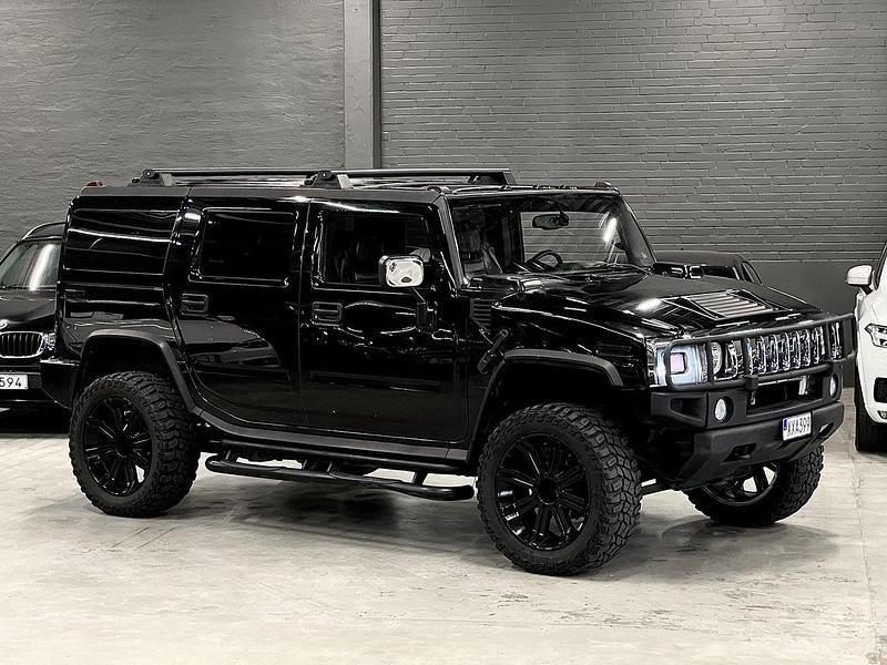 Svart (svart metallic) Begagnad 2003 Hummer H2 SUV | 229 900 kr - Bild 1/4