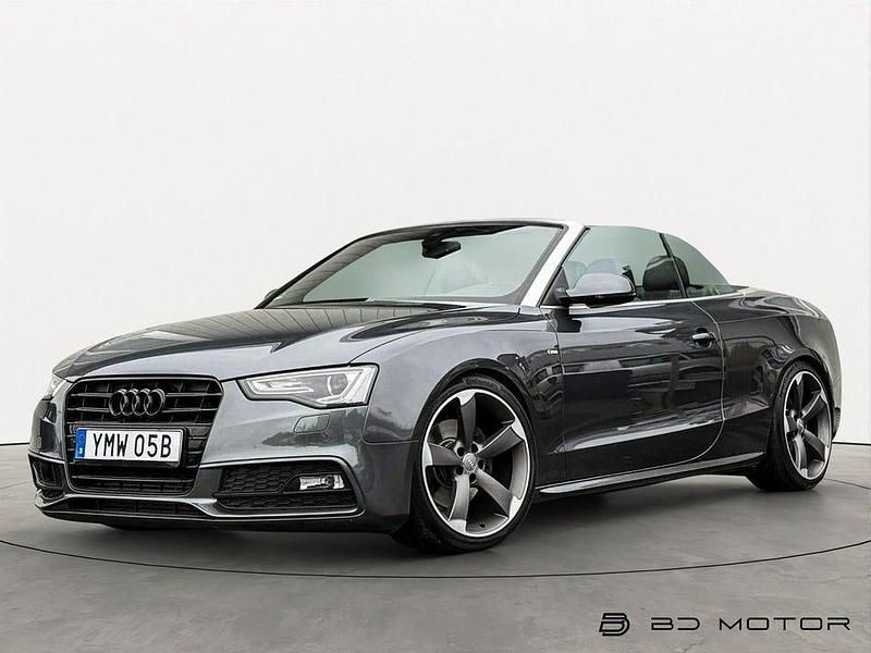 Grå Begagnad 2015 Audi A5 Cabriolet S-Line Cab | 239 800 kr - Bild 1/4