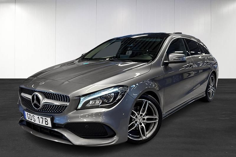 Grå Begagnad 2019 Mercedes CLA180 Shooting Brake AMG Kombi | 229 900 kr (Marknadspris) - Bild 1/4