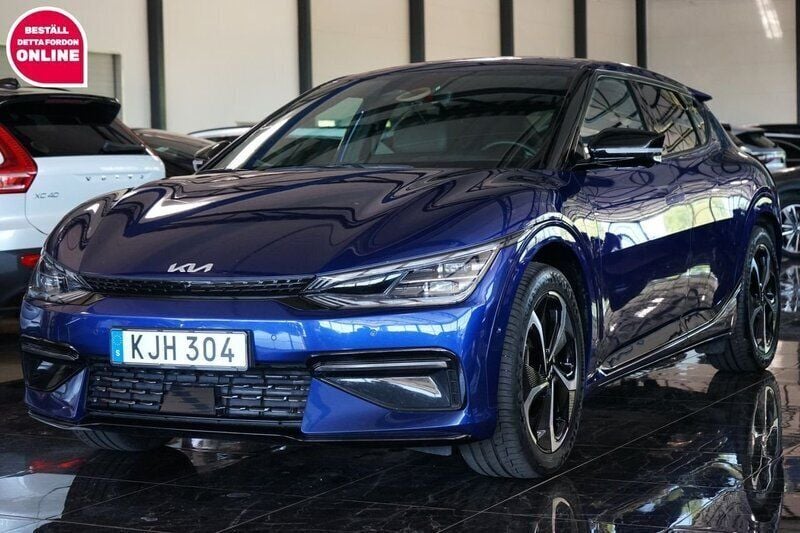 Blå Begagnad 2022 Kia EV6 3 SUV | 399 500 kr (Bra pris) - Bild 1/4