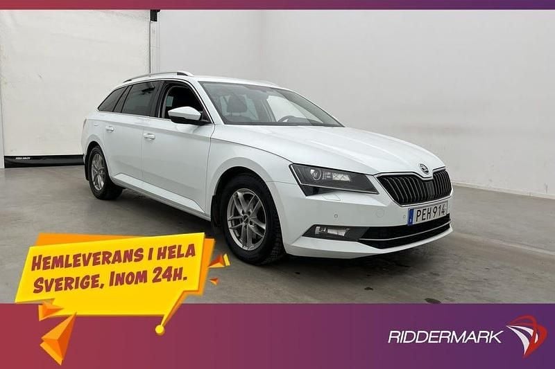 Begagnad Skoda Superb Business Line 190 HK (139 kW) 2017 Vit Kombi