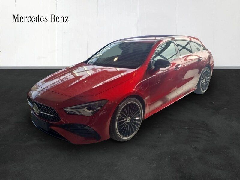 Röd Ny 2025 Mercedes CLA200 Shooting Brake Kombi | 468 800 kr - Bild 1/4